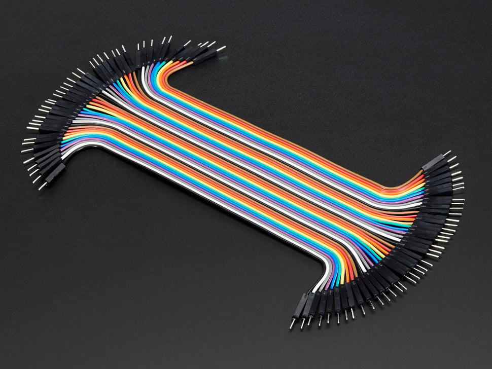 10 cm male to male jumber solderless multicolor wires 40 pieces