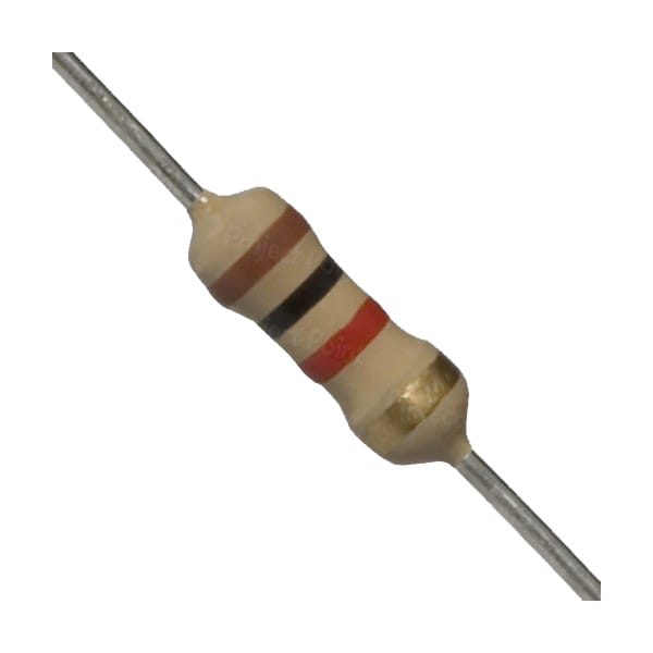 1k ohm 0.25W, 5% carbon film resistor