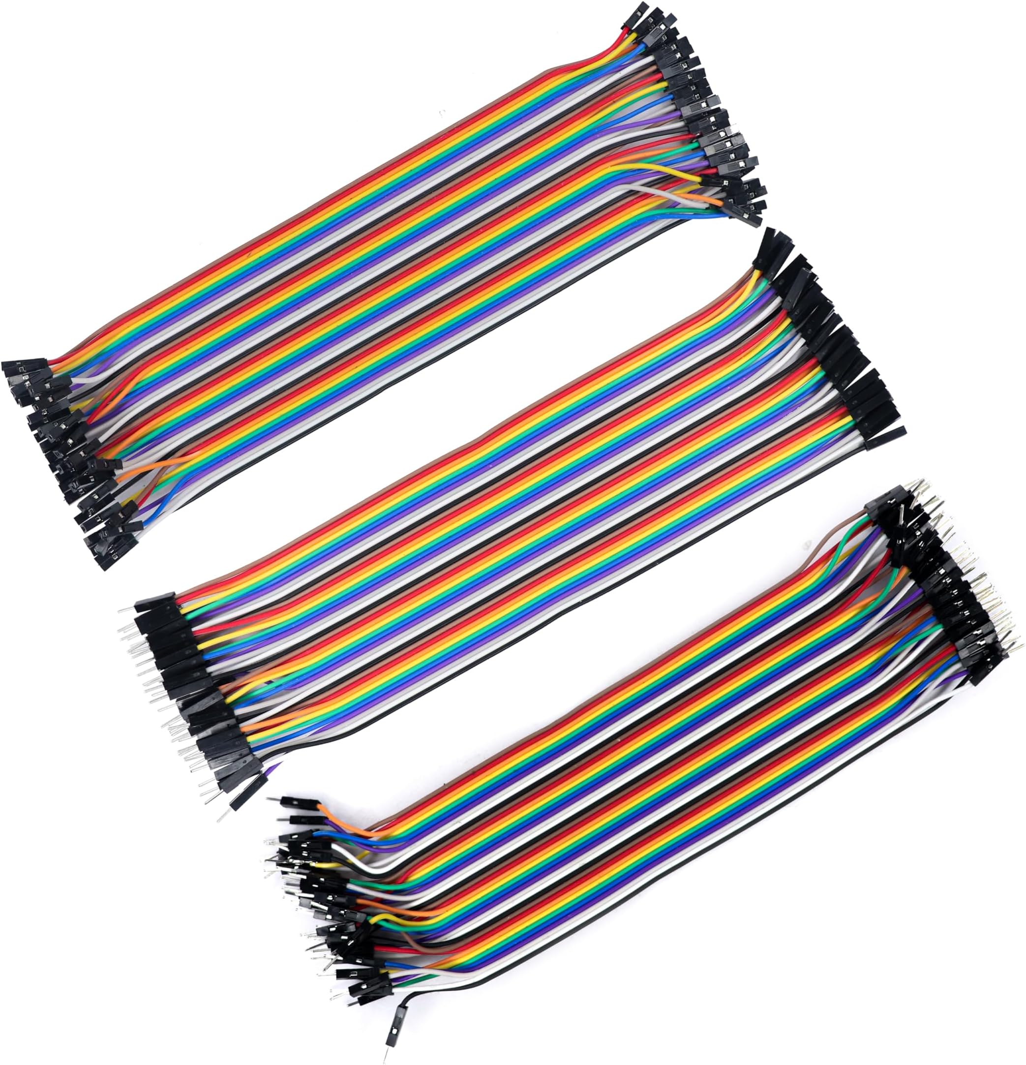 40 cm female to male jumber solderless multicolor wires 40 pieces