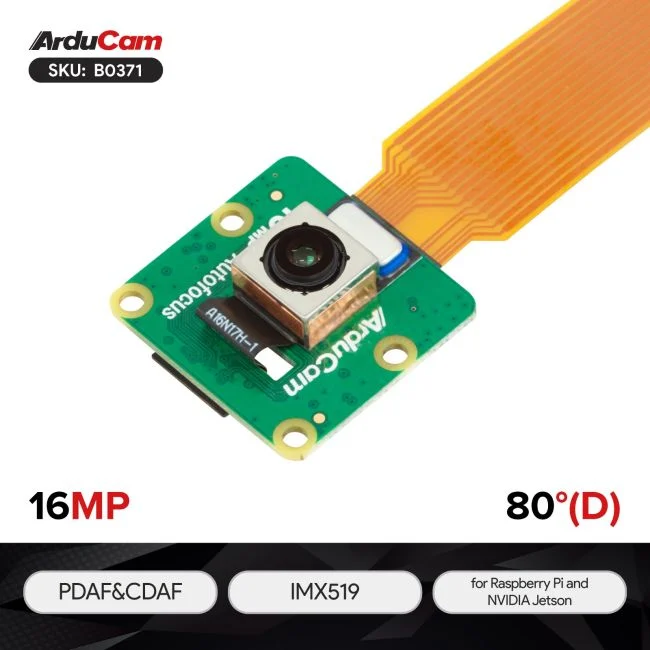 Arducam IMX519 PDAF&CDAF Autofocus Camera Module