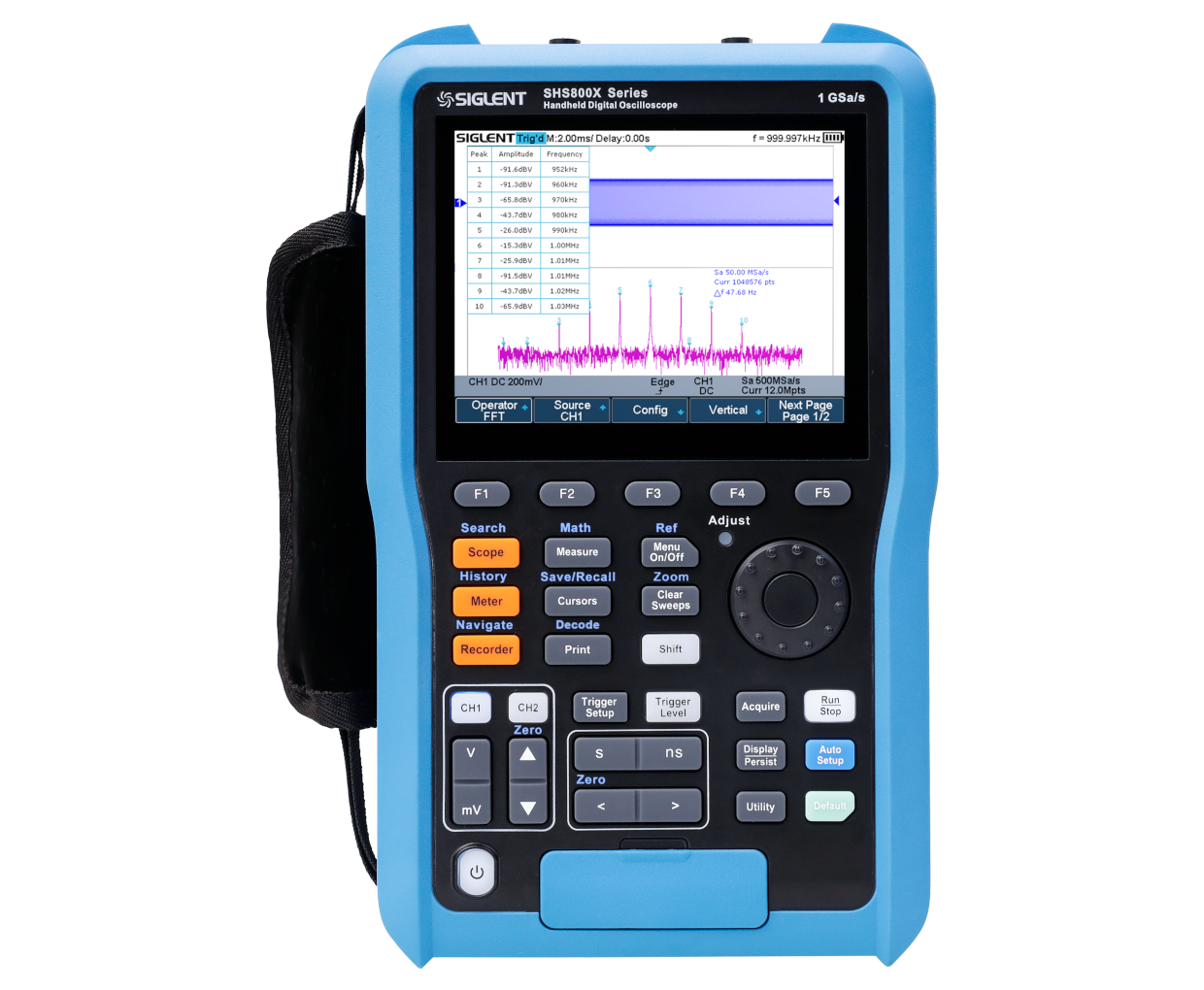 SIGLENT SHS807X 70MHz handheld oscilloscope