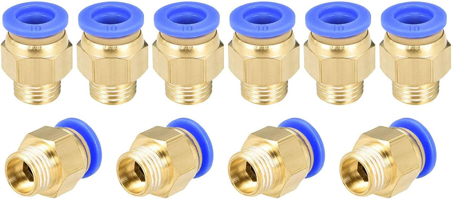 PC10-02 Push Connector, 10mm x 1/4" BSP (10pcs)