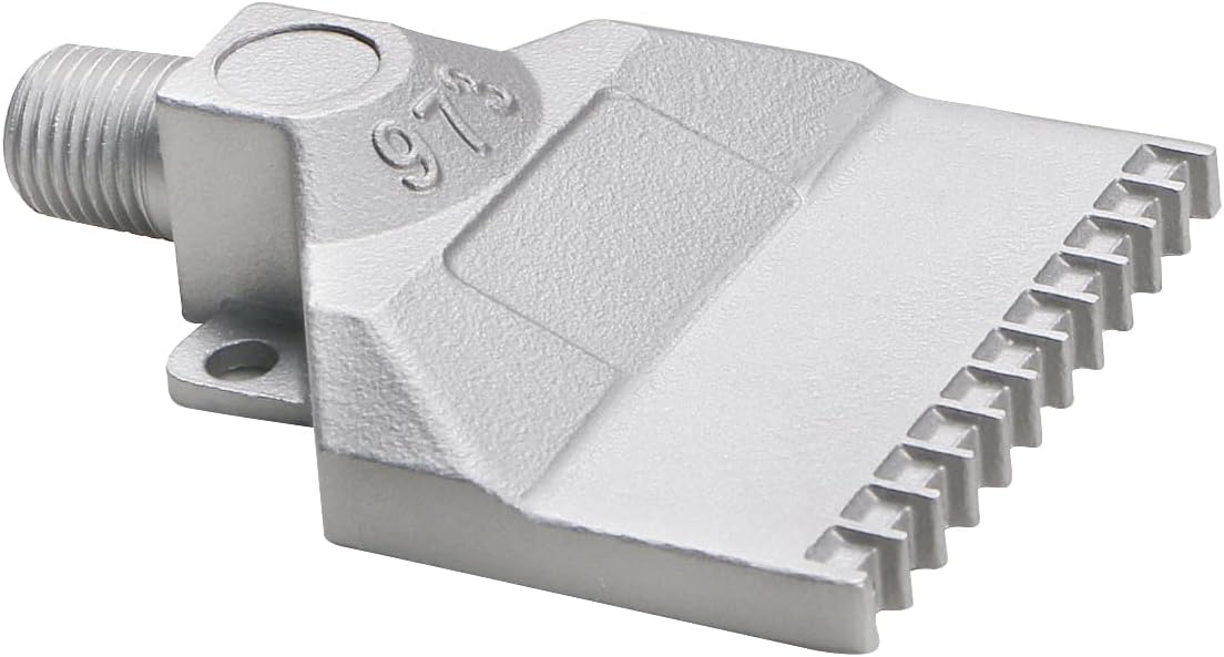 Stainless Steel Flat Nozzle — 1/4" BSPT, 22-Hole Air Knife
