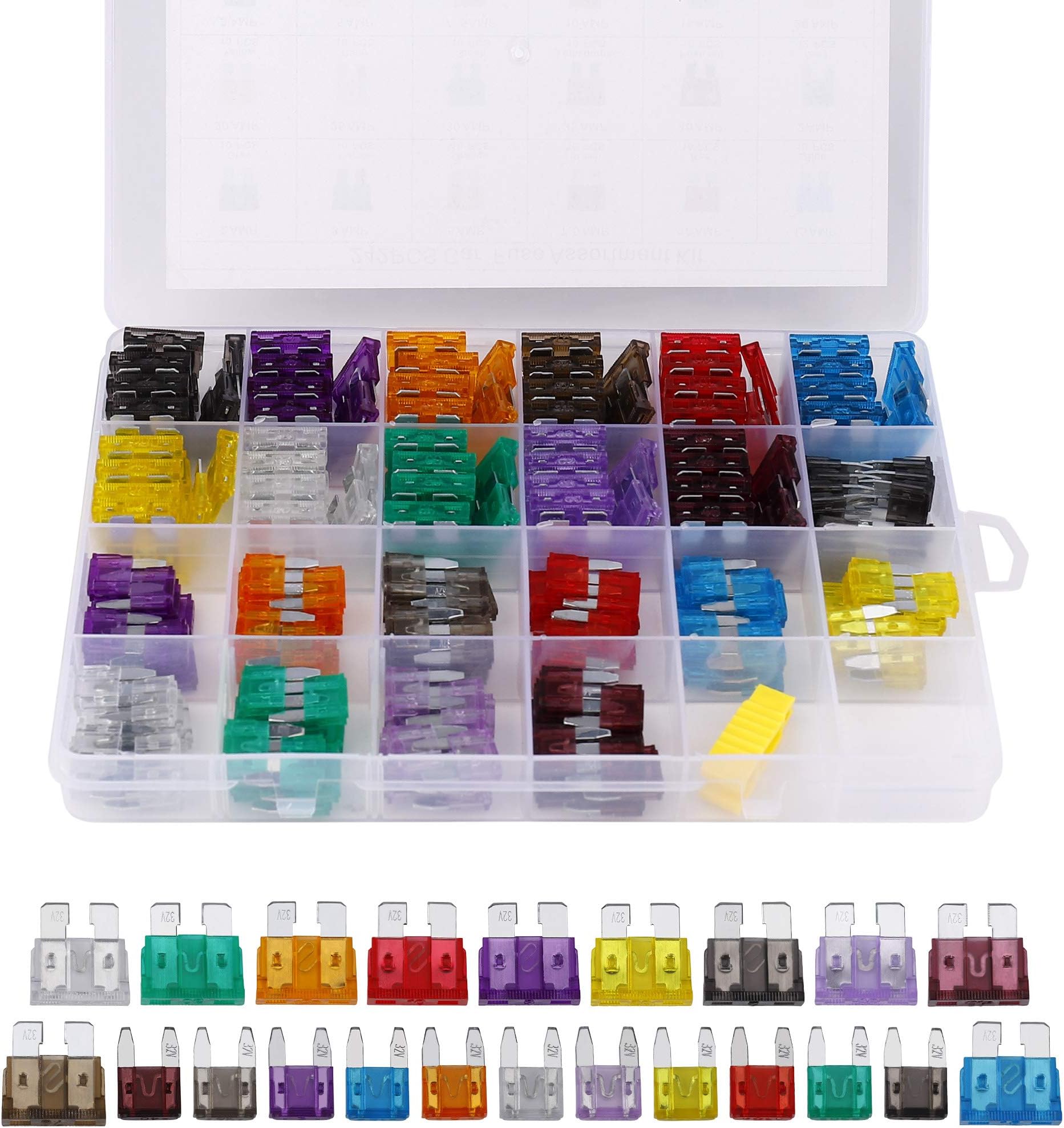 Car Blade Fuses 1A/2A/5A + Inline Fuse Holders (Set)