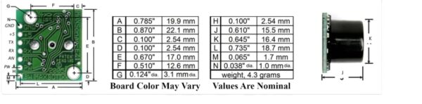 MB1010-000 LV-MaxSonar-EZ1| Ranges from 6 inches to 254 inches with a 20Hz Read Rate| Wide Detection Field| Excellent for People Detection| MaxBotix Inc. - Image 2
